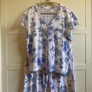 Karen Neuburger Short Sleeve Capris Floral Pajama Set